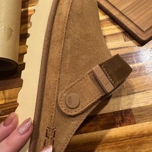 UGG Men's Brown Suede Slip-On Loafers